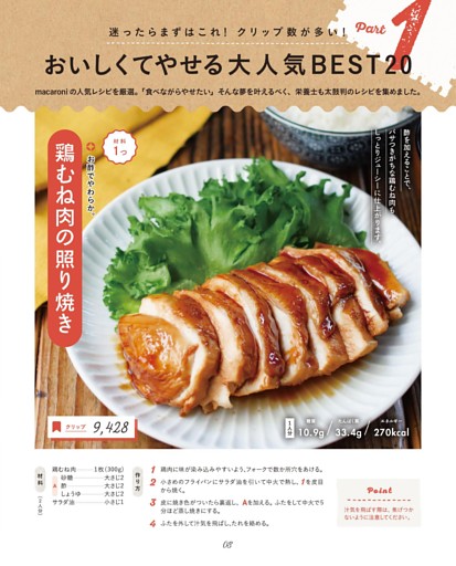 Part 1　おいしくてやせる大人気ＢＥＳＴ20／鶏むね肉の照り焼き