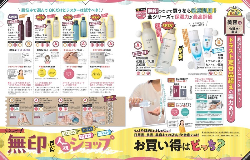 無印vs人気ショップ お買い得はどっち？