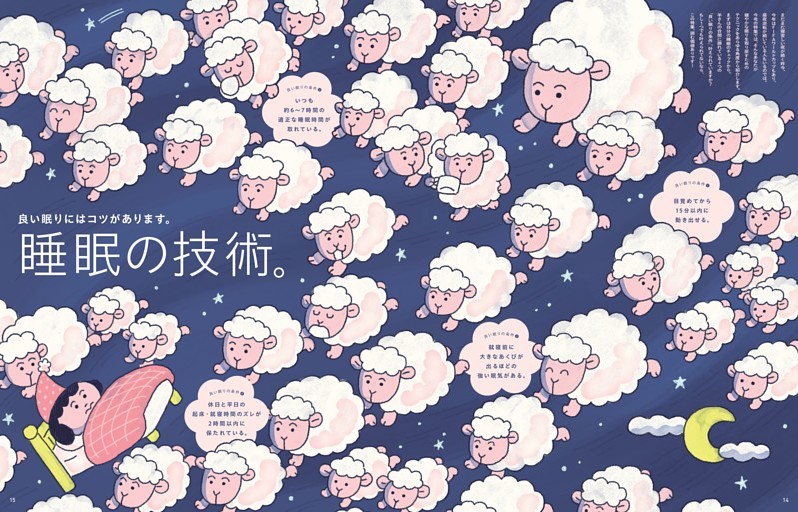 良い眠りにはコツがあります。睡眠の技術。