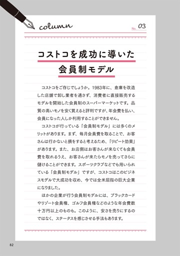 column 03 コストコを成功に導いた会員制モデル