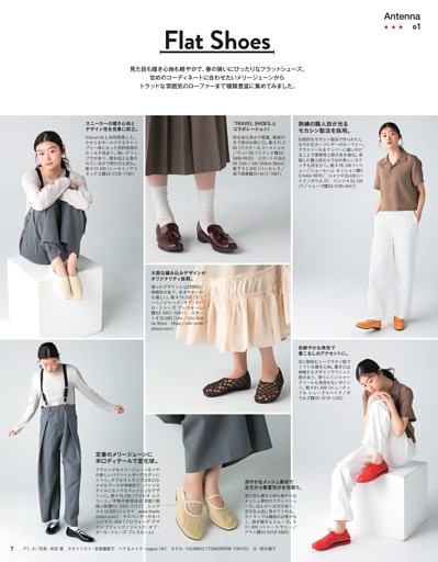 Antenna　Flat Shoes／Must Buy and News／Chocolate Color
