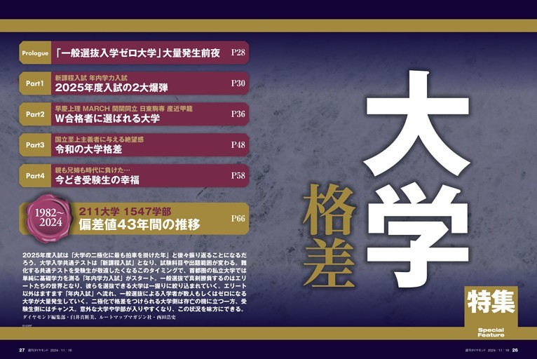 【特集】 大学格差