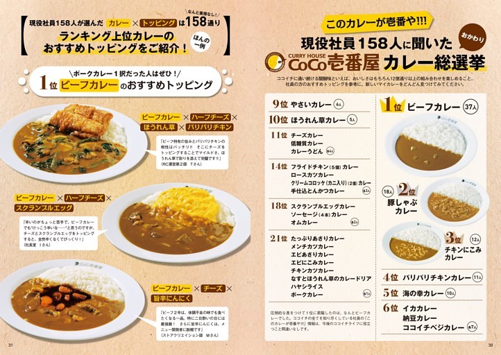 このカレーが壱番や！！！ 現役社員158人に聞いた CoCO壱番屋 カレー総選挙