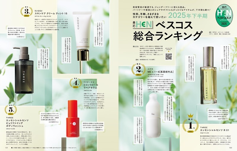 2025年下半期 美的HENベスコス総合ランキング