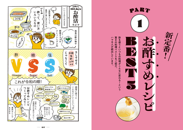 PART１　新定番！ お酢すめレシピ　BEST5