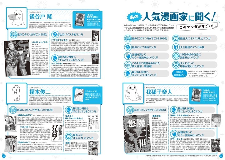 あの人気漫画家に聞く！　このマンガがすごい！
