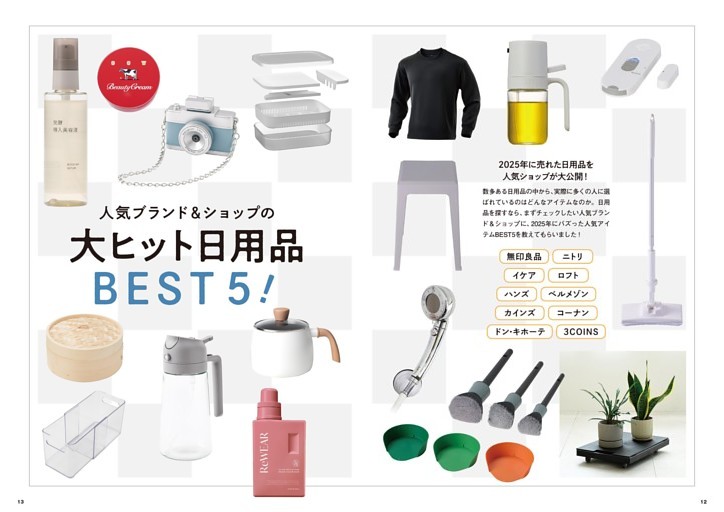 人気ブランド＆ショップの 大ヒット日用品BEST5！ (ムック・増刊