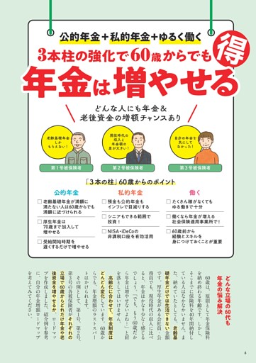 3本柱の強化で60歳からでも年金は増やせる