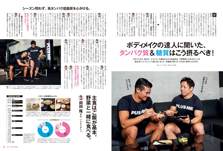 ボディメイクの達人に聞いた、タンパク質＆糖質はこう摂るべき！