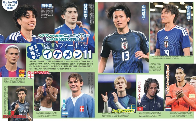 麗しきフィールドのイケメン11／サッカーワールドカップ北中米大会開幕