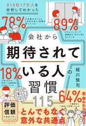 815社17万人を分析してわかった 会社から期待されている人の習慣115