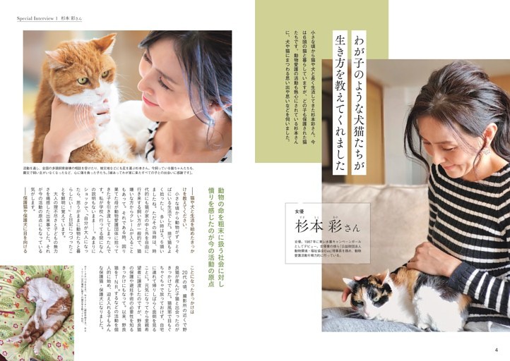 【Special Interview 1】わが子のような犬猫たちが生き方を教えてくれました　杉本 彩さん　女優