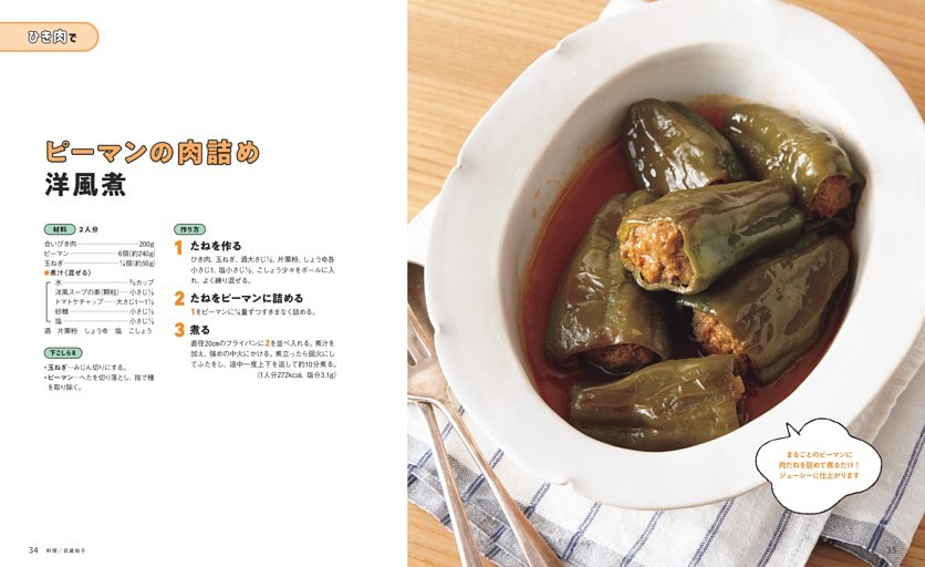 ピーマンの肉詰め洋風煮