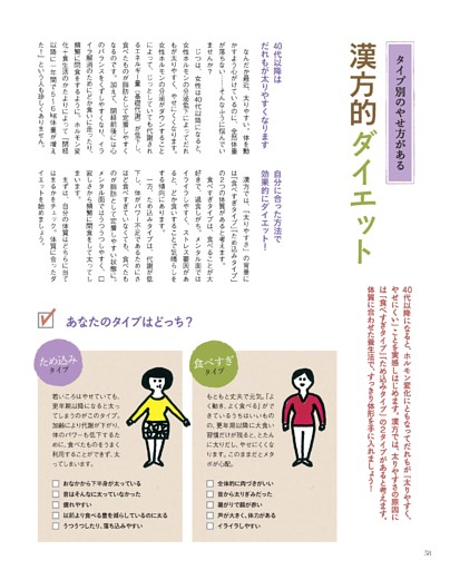 タイプ別のやせ方がある 漢方的ダイエット