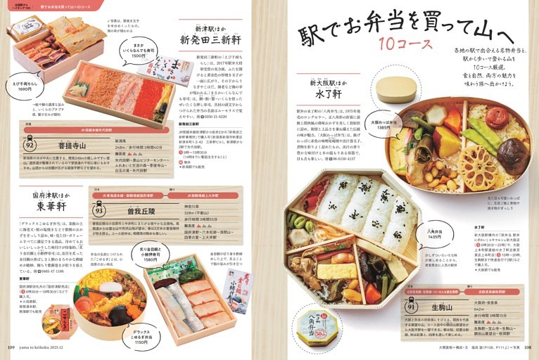 駅でお弁当を買って山へ10コース