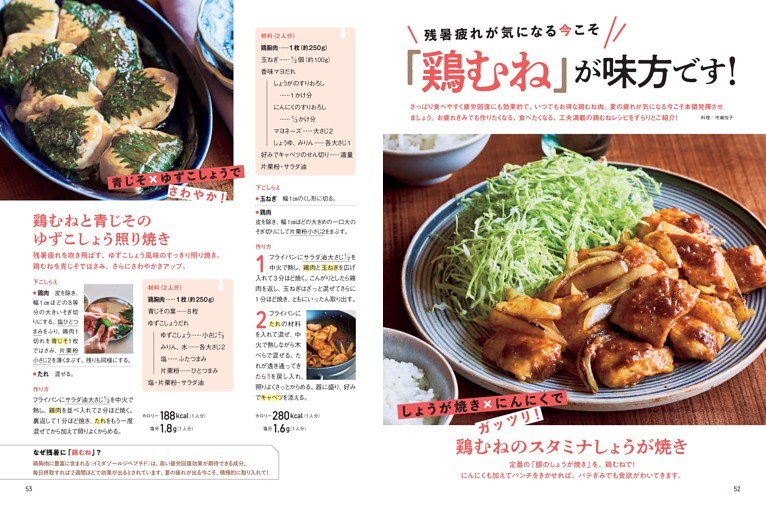 〈「鶏むね」が味方です！〉鶏むねのスタミナしょうが焼き ほか