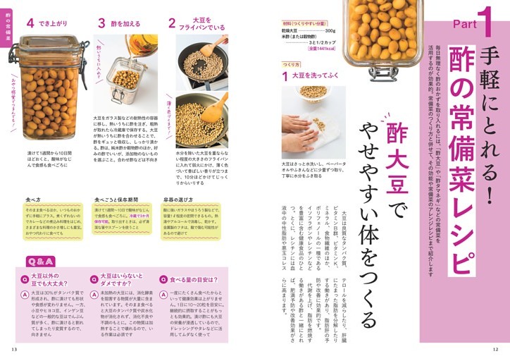 Part1　手軽にとれる！酢の常備菜レシピ