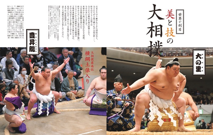 世界が刮目　美と技の大相撲