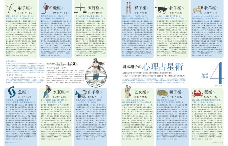 岡本翔子の心理占星術 4月1日～4月30日