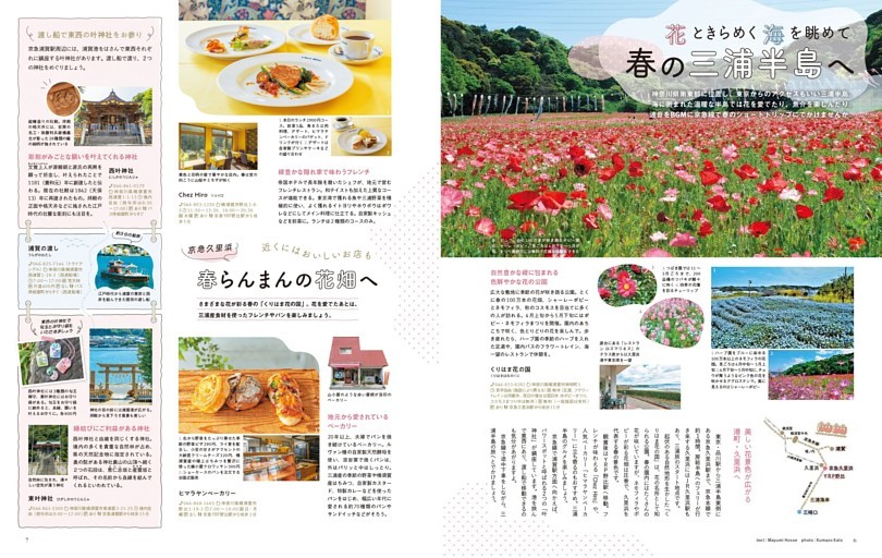 花ときらめく海を眺めて春の三浦半島へ