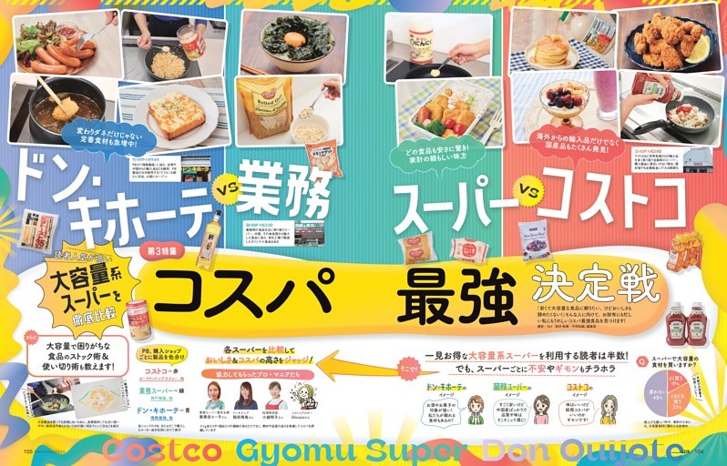 【第3特集】コストコ vs 業務スーパー vs ドン・キホーテ　コスパ最強決定戦