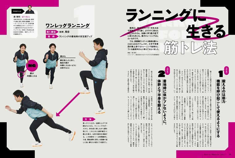 〈腹筋・背筋より圧倒的に効く！〉ランニングに生きる筋トレ法〇解説／森 実利（トレーナー、株式会社INNER PORTERZ代表取締役）