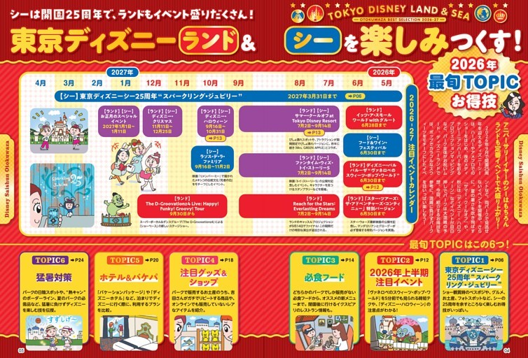 東京ディズニーランド＆Cを楽しみつくす 2026年再春TOPICお得技