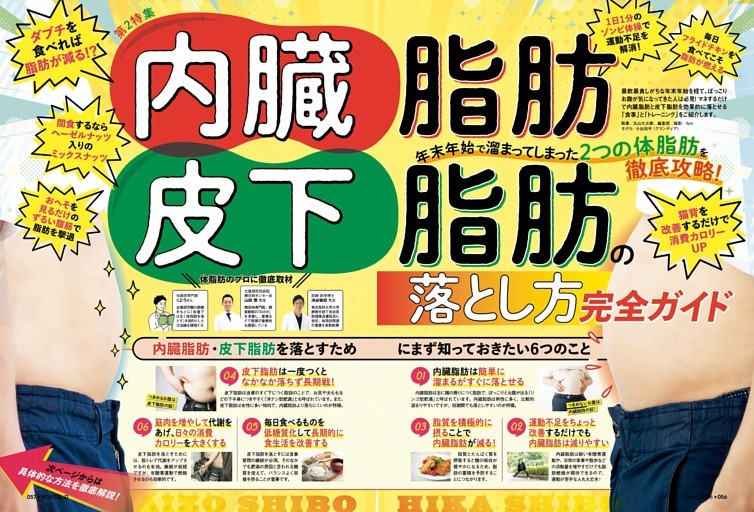 皮下脂肪・内臓脂肪の落とし方完全ガイド［第2特集］