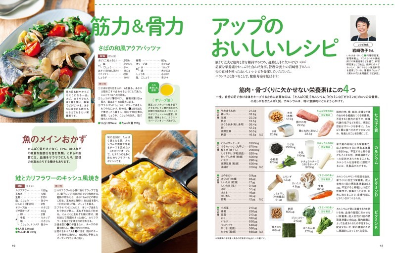 一生、自分で歩ける体づくり　筋力＆骨力アップのおいしいレシピ　岩﨑啓子さん