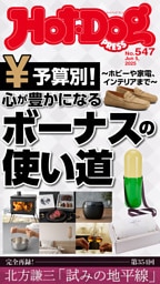 Hot-Dog PRESS (ホットドッグプレス) no.547 心が豊かになるボーナスの使い道