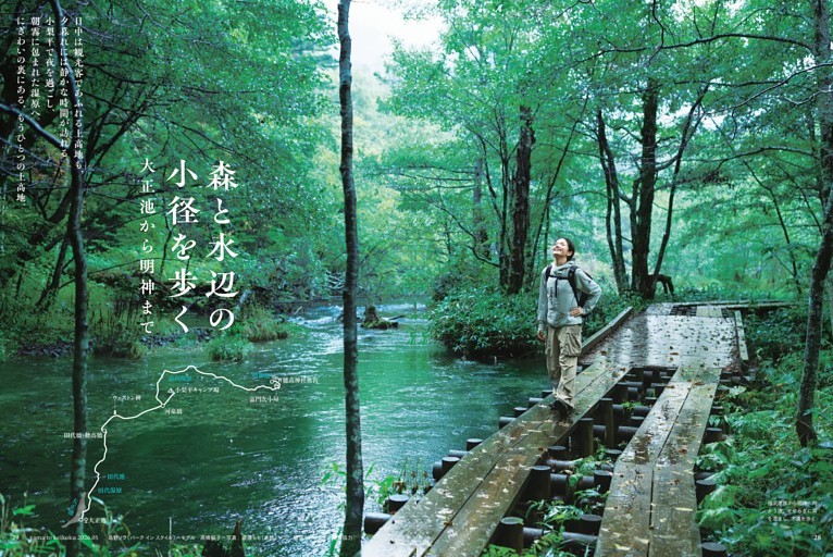 【ルポ】森と水辺の小径を歩く 大正池から明神まで