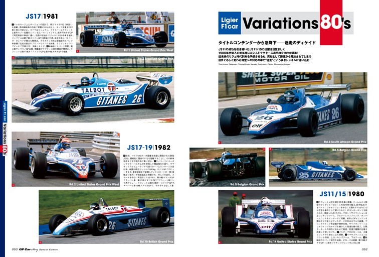 Ligier F1 car Variations 80