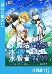 水魔法なんて使えないと追放されたけど、水が万能だと気がつき水の賢者と呼ばれるまでに成長しました～今更水不足と泣きついても簡単には譲れません～【分冊版】６