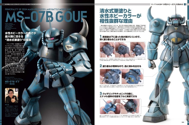 巻頭特集]“ガンプラ公式塗料”水性ホビーカラーを極める！ 水性ホビー