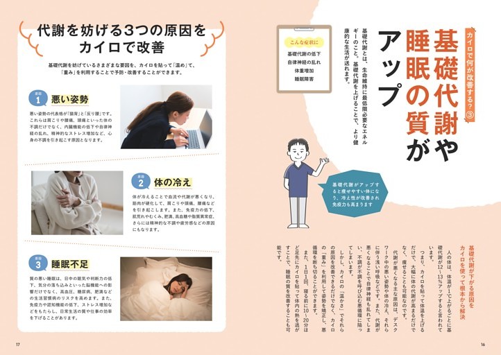 カイロで何が改善する？（３）　基礎代謝や睡眠の質がアップ