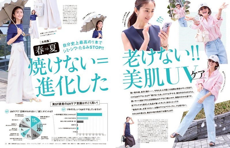 ［大特集］焼けない＝老けない!! 進化した美肌UVケア