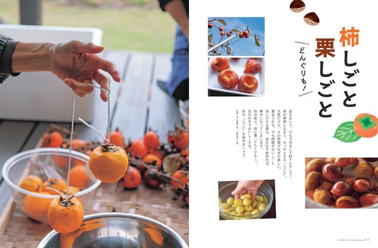 〈特集〉柿しごと 栗しごと どんぐりも！