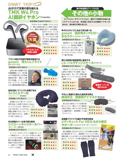 トラベル用品大賞 旅の快適度をアップさせる　その他の小物