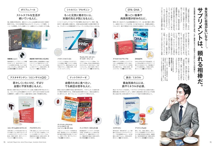 食生活に自信がないなら……。　サプリメントは、頼れる相棒だ。