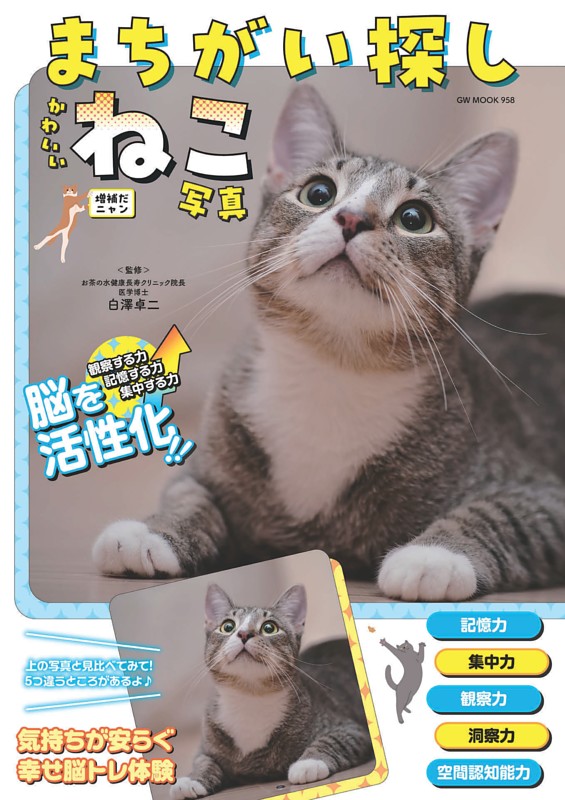 まちがい探しかわいいねこ写真 増補だニャン