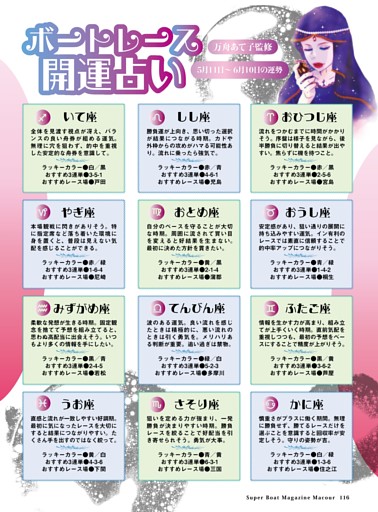 ボートレース開運占い