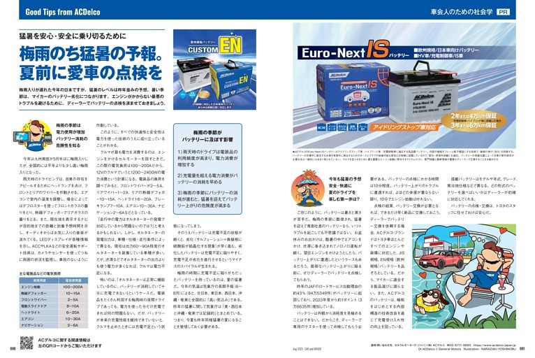 ACデルコ　梅雨のち猛暑の予報。夏前に愛車の点検を