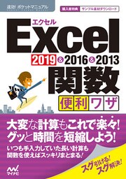 速効！ポケットマニュアル Excel関数 便利ワザ 2019 & 2016 & 2013