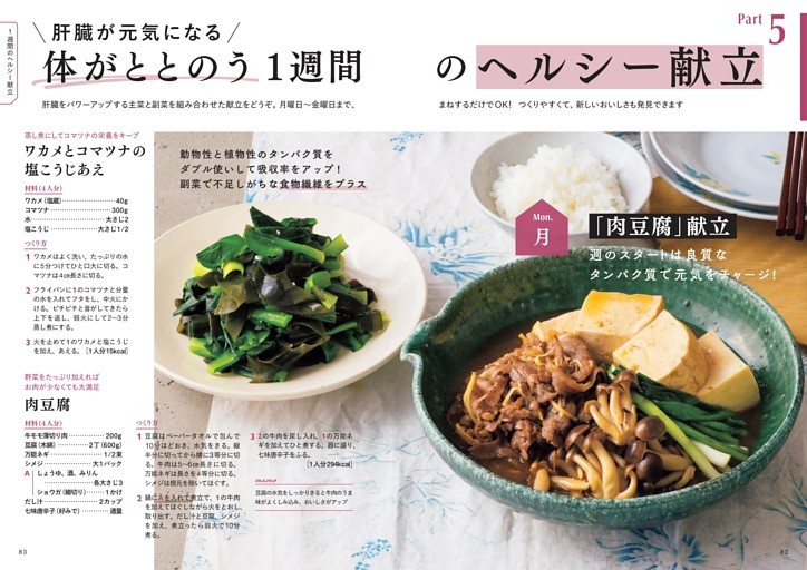 Part5 肝臓が元気になる 体がととのう1週間のヘルシー献立