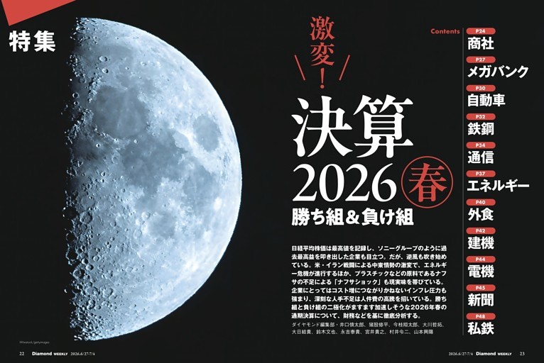 【特集1】激変！決算2026　春　勝ち組＆負け組
