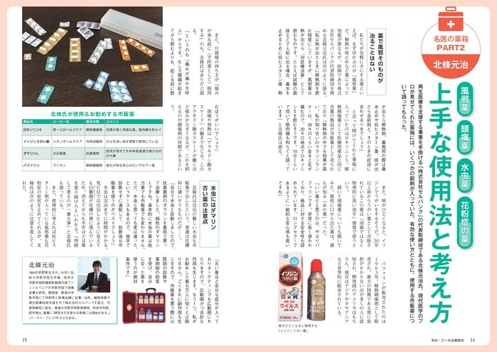 【名医の薬箱PART 2】北條元治 風邪薬 頭痛薬 水虫薬 花粉症の薬 上手な使用法と考え方
