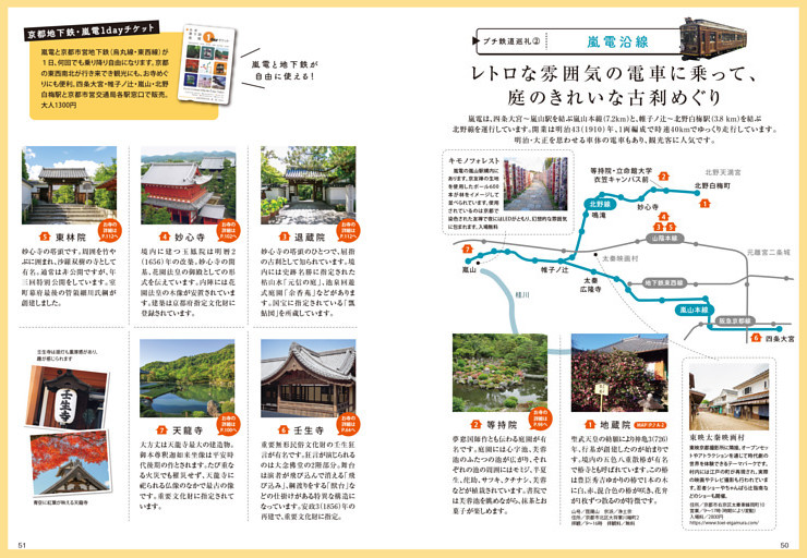 【プチ鉄道巡礼②】嵐電沿線 地蔵院、等持院、退蔵院、妙心寺、東林院、壬生寺、天龍寺