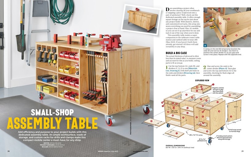 MOBILE ASSEMBLY TABLE (Wood) | dマガジン