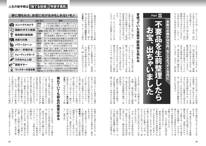 不要品を生前整理したら お宝、出ちゃいました