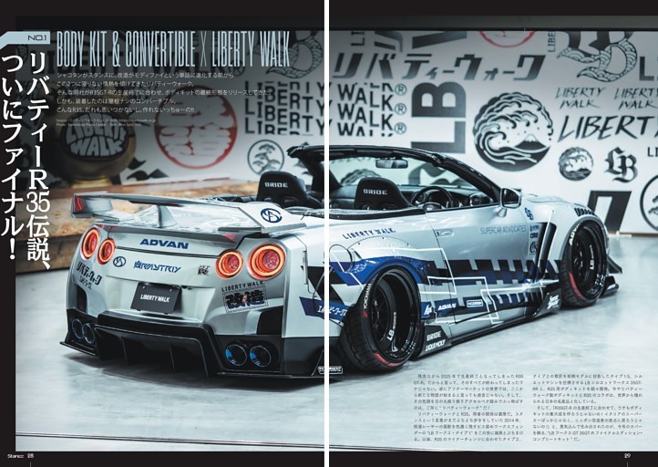 リバティウォーク x ギガバイト inno64 R35限定 NO.1 BODY KIT & CONVERTIBLE × LIBERTY WALK リバティーR35伝説